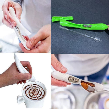 1PCS Electrical Latte Art Pen for Coffee Cake Spice Pen Cake Decoration Pen Coffee Carving Pen Baking Pastry Tools Coffee Decor