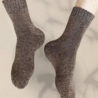 3/5 Pairs of Thick Woolen Socks for Men, Autumn and Winter Stockings, Towels to Keep Winter Warm, Crew Socks, Christmas Gift